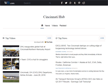 Tablet Screenshot of cincinnatihub.com